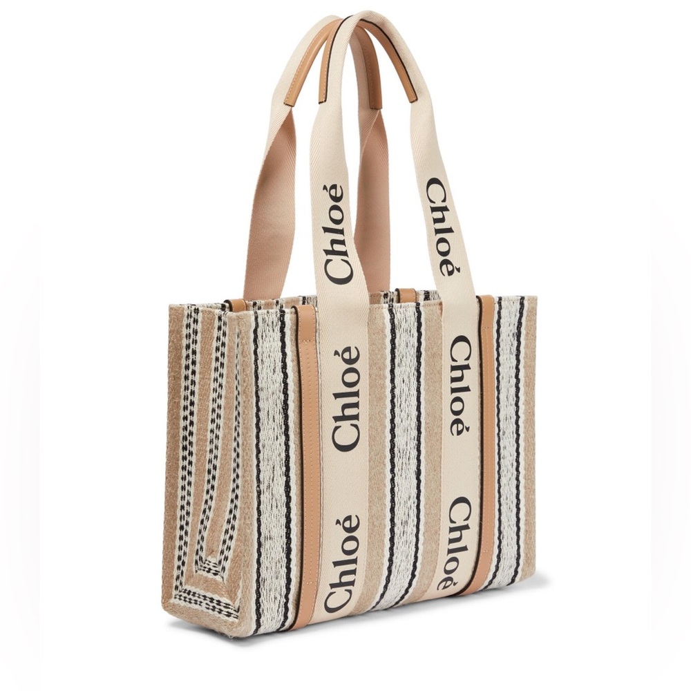Chloe Medium Striped Woody Tote